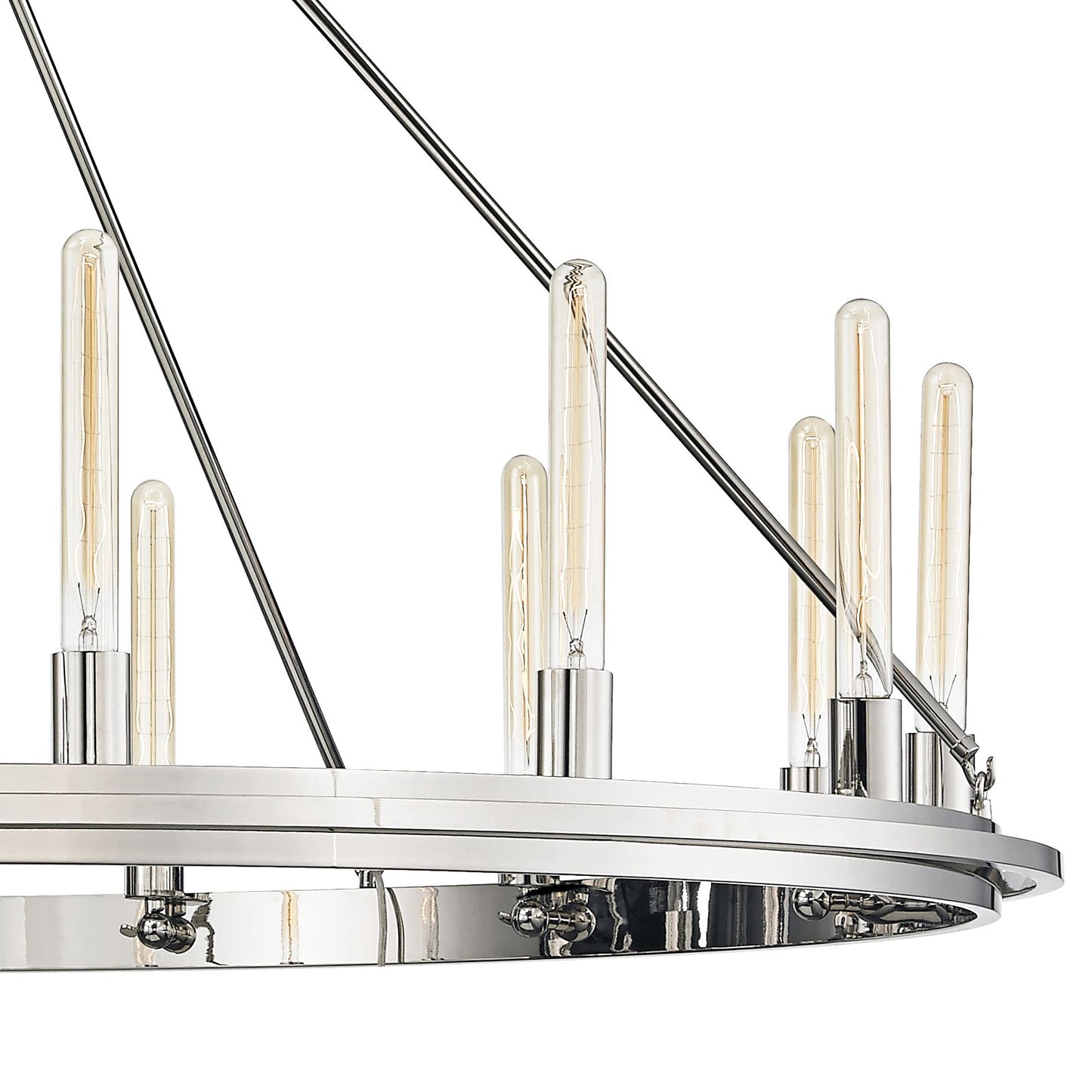 Hudson Valley Chambers 58" Wide Nickel 15-Light Chandelier