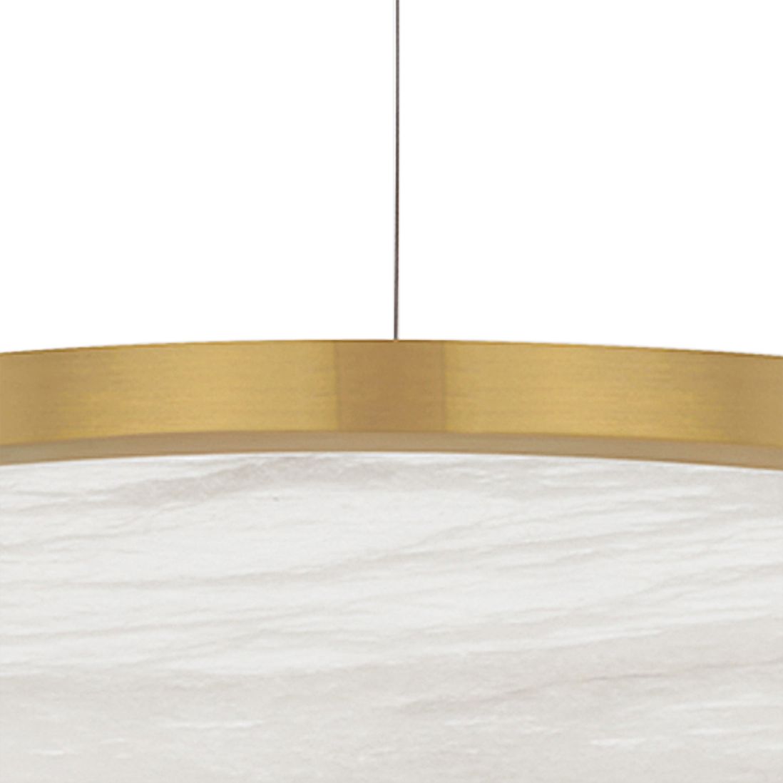 Hudson Valley Eastport 36" Wide Aged Brass LED Pendant Light