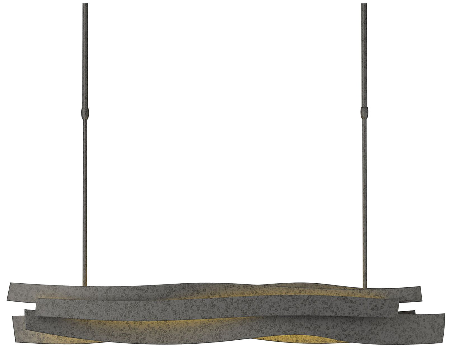 Landscape LED Pendant - Natural Iron Finish - Standard Height