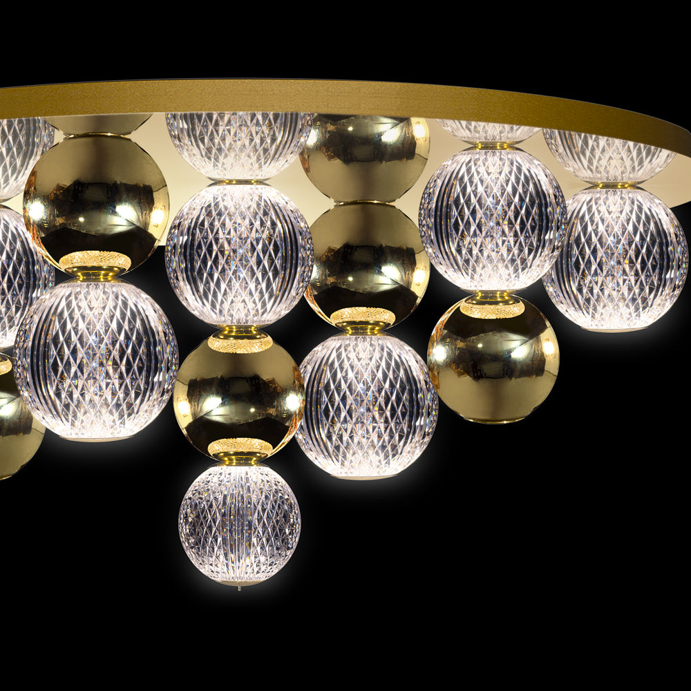 Luxury Gold Globe Ceiling Light