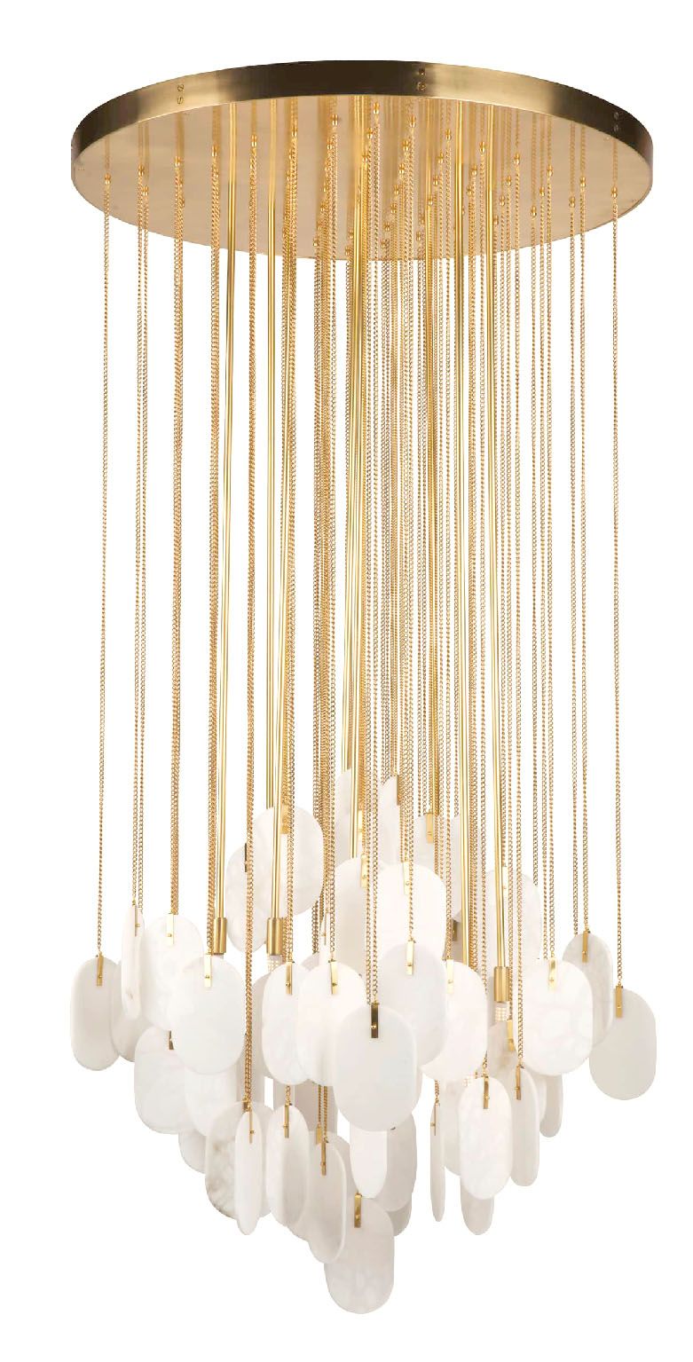 Metropolitan Constaledo 8-Light 35.5-in Brass Pan Pendant