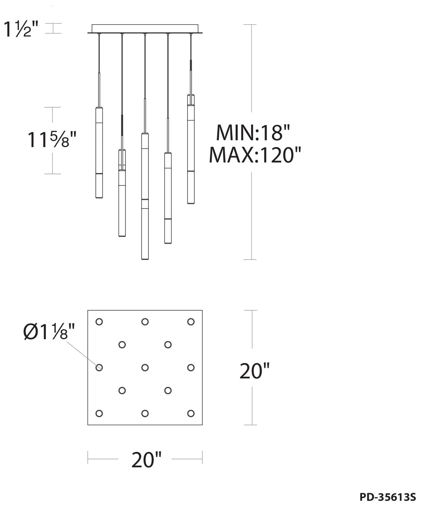 Modern Forms Magic Black 3000K