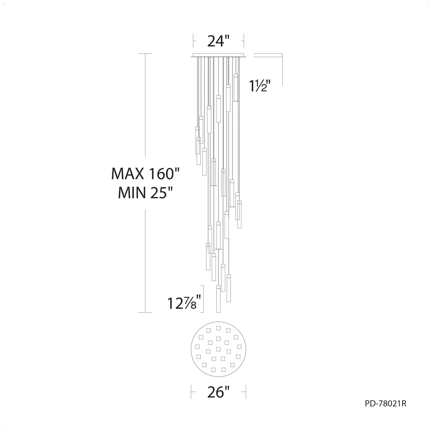 Modern Forms Minx Antique Nickel 3000K