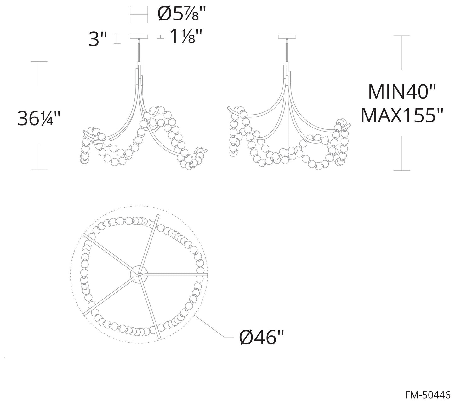 Modern Forms Parel Antique Nickel 3000K