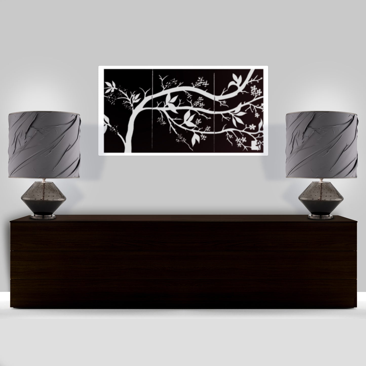 Modern Hand Blown Glass Table Lamp