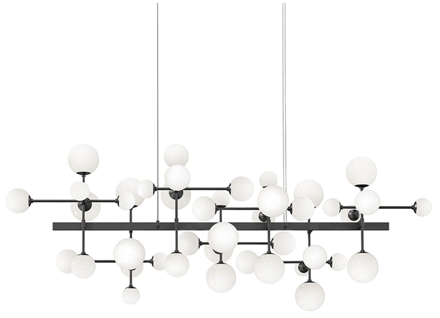 Nebula LED Bar Pendant - Satin Black