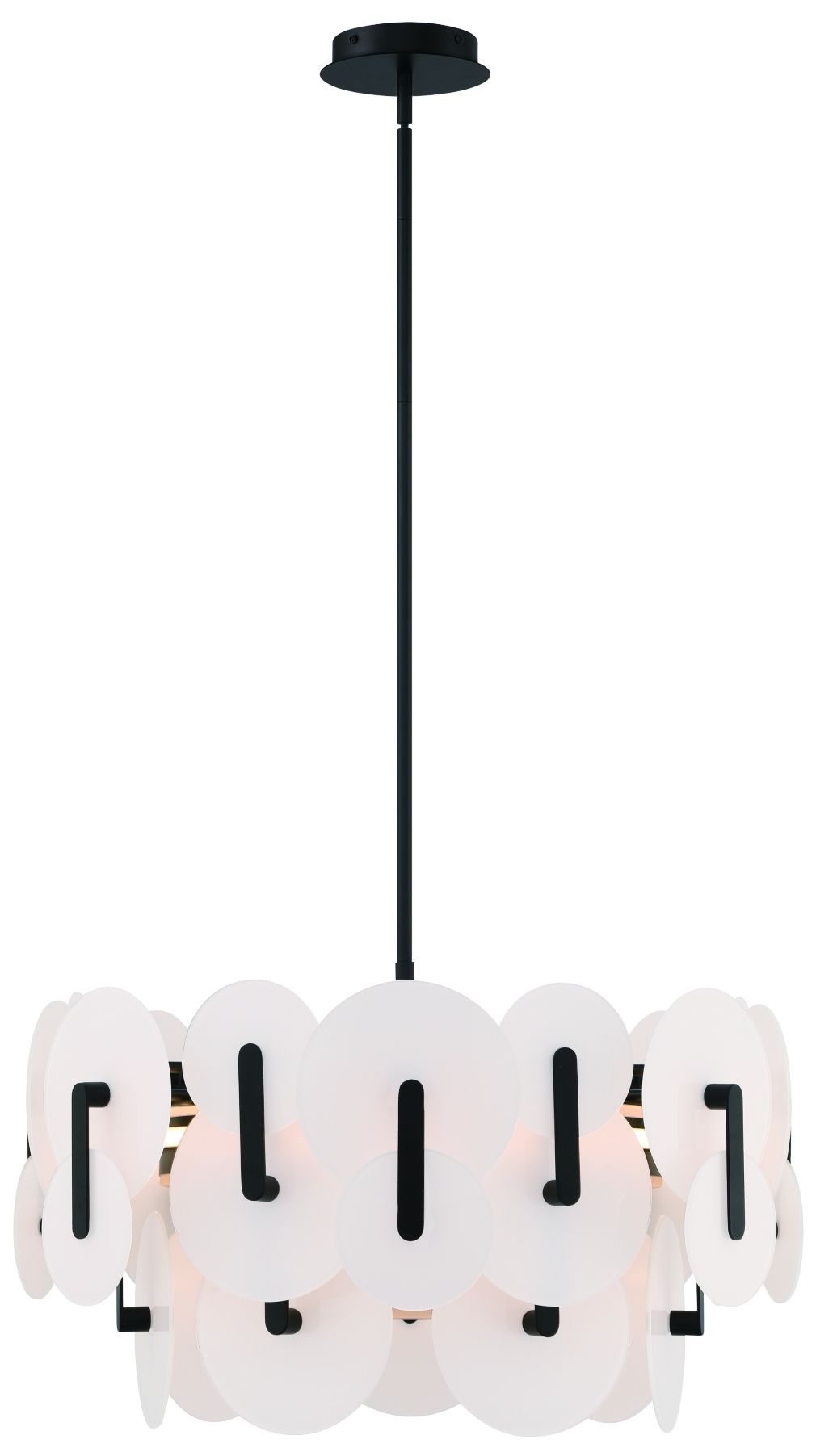 Nuvola 24" LED Chandelier Black