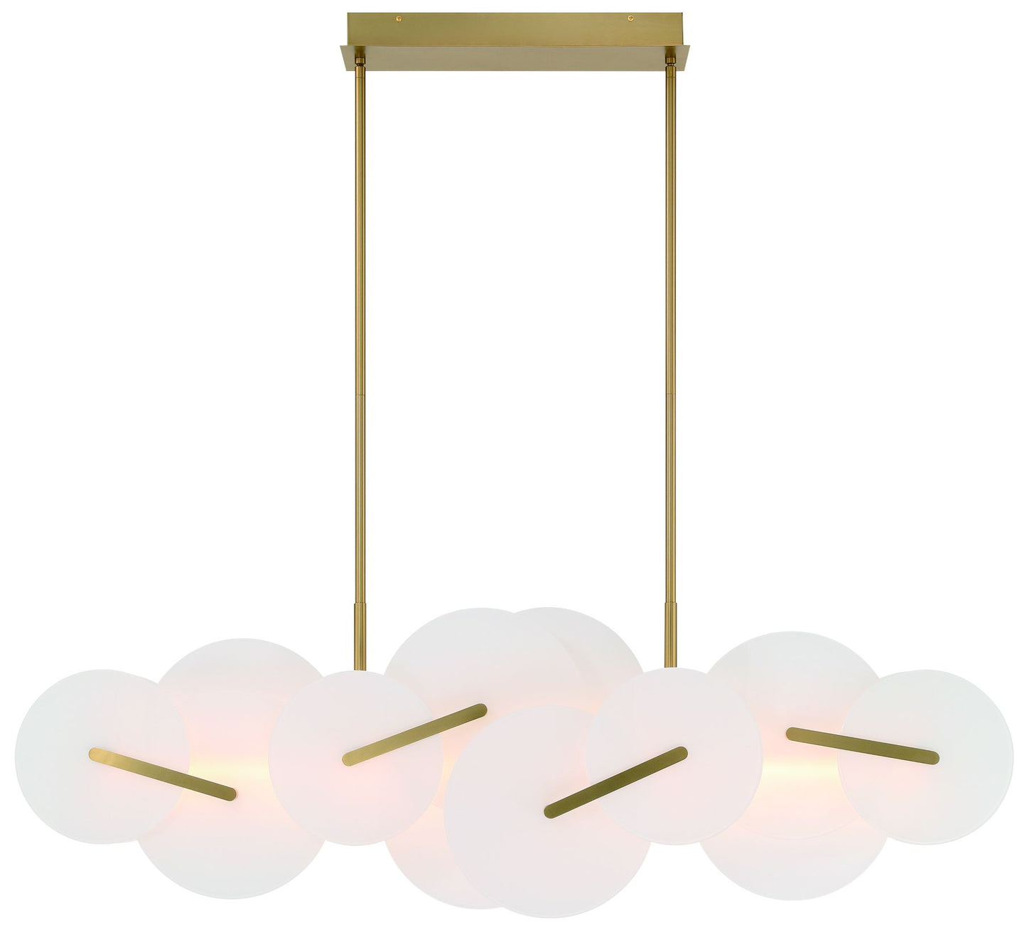 Nuvola 56" LED Chandelier Gold