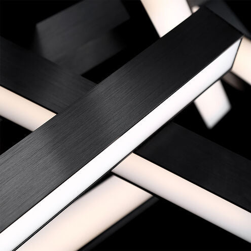 Chaos Chandelier Ceiling Light in 12 49in LED 23 inch Black