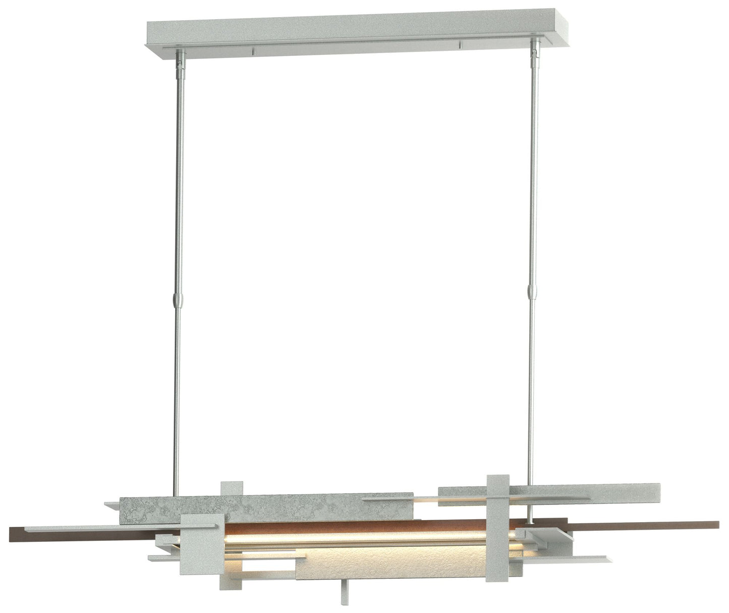 Planar 48.3"W Bronze Accented Vintage Platinum Standard LED Pendant