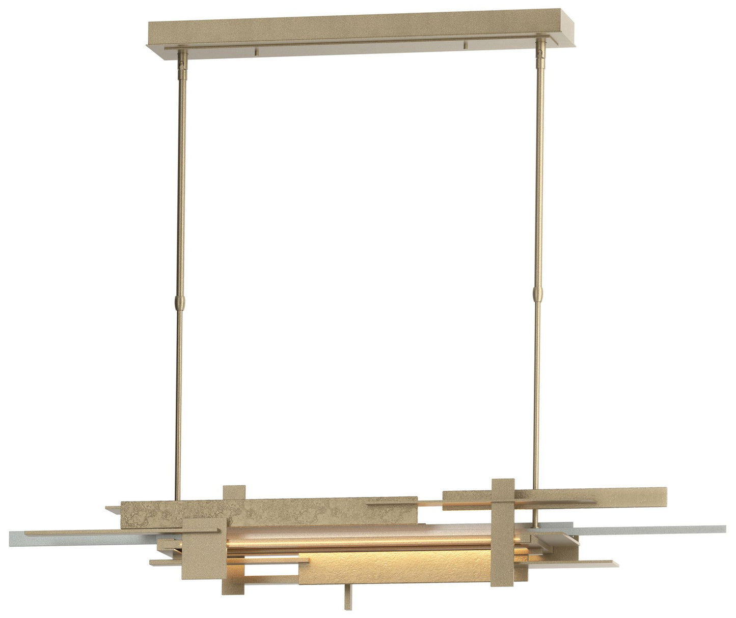 Planar 48.3"W Vintage Platinum Accented Soft Gold Standard LED Pendant