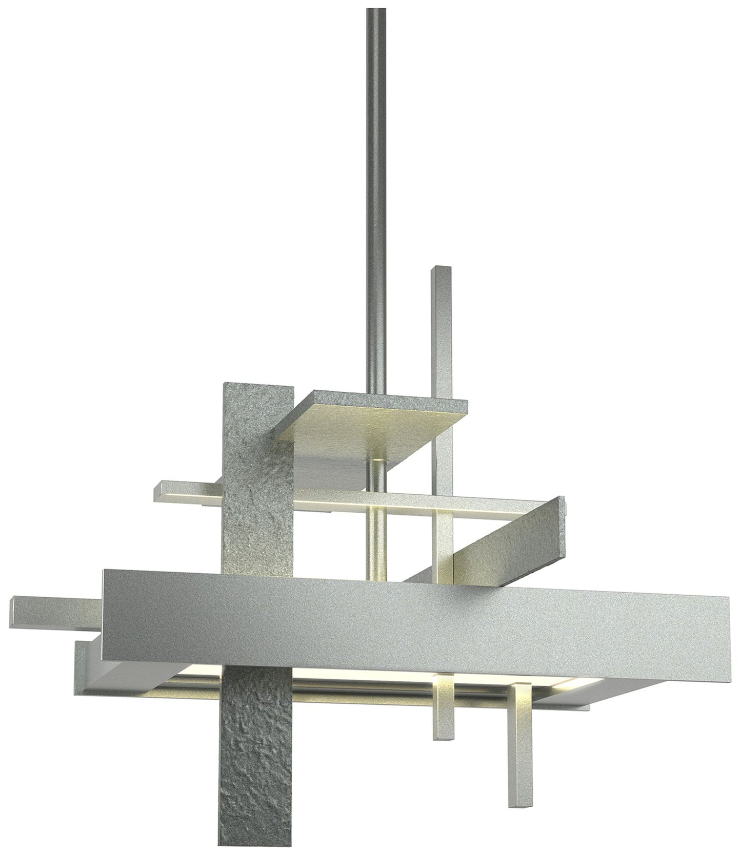 Planar Small LED Pendant - Vintage Platinum Finish - Standard Height