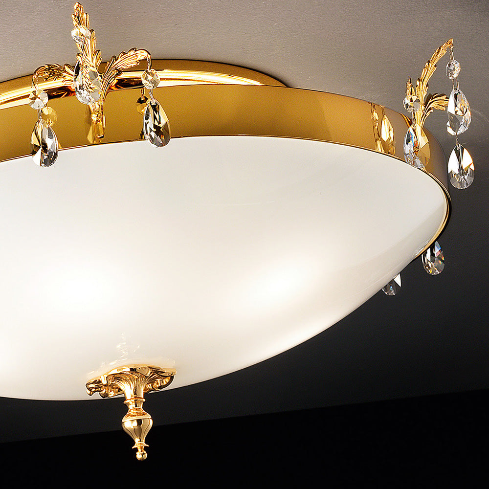 Polished Gold Ornate Empire Ceiling Light