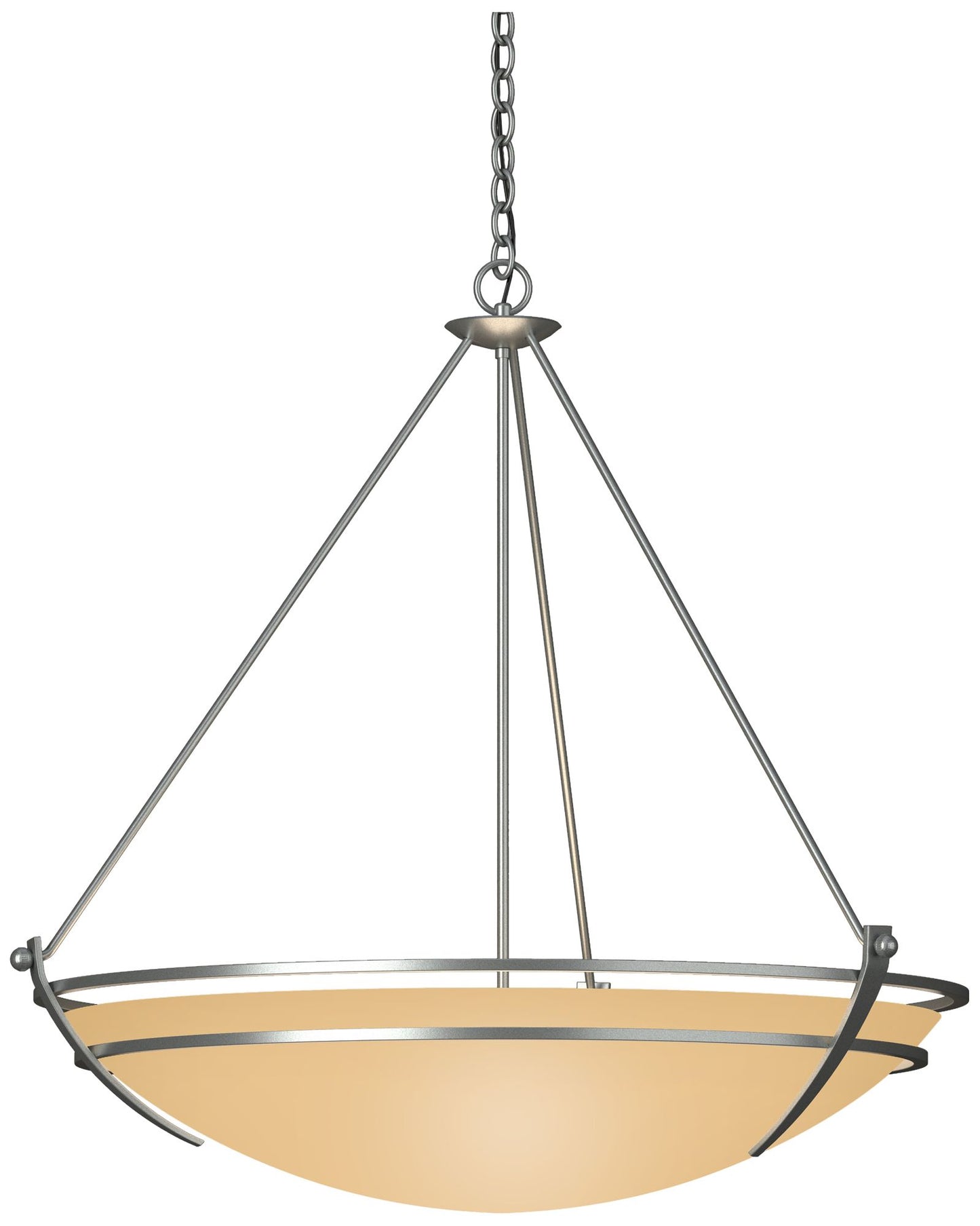 Presidio Tryne 35.1"W Large Scale Pendant w/ Sand Glass Shade