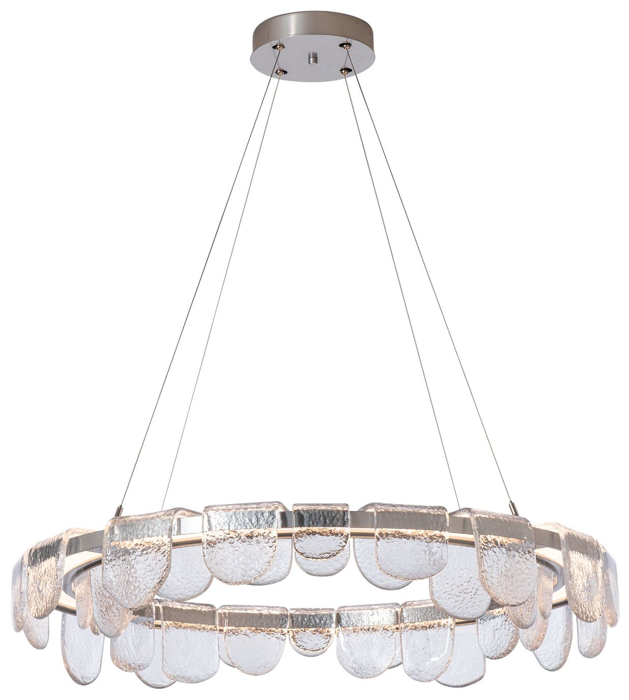 Riverbed 39.6" Wide Sterling Circular LED Pendant