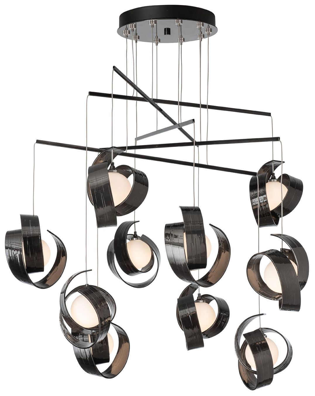 Riza 41" Wide 10-Light Ink Mobile Pendant