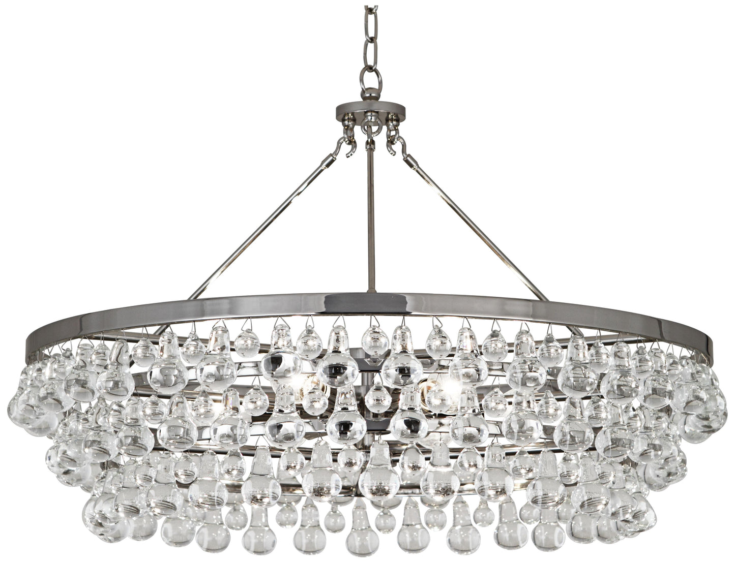 Robert Abbey 35"W Bling 6-Light Large Crystal Chandelier