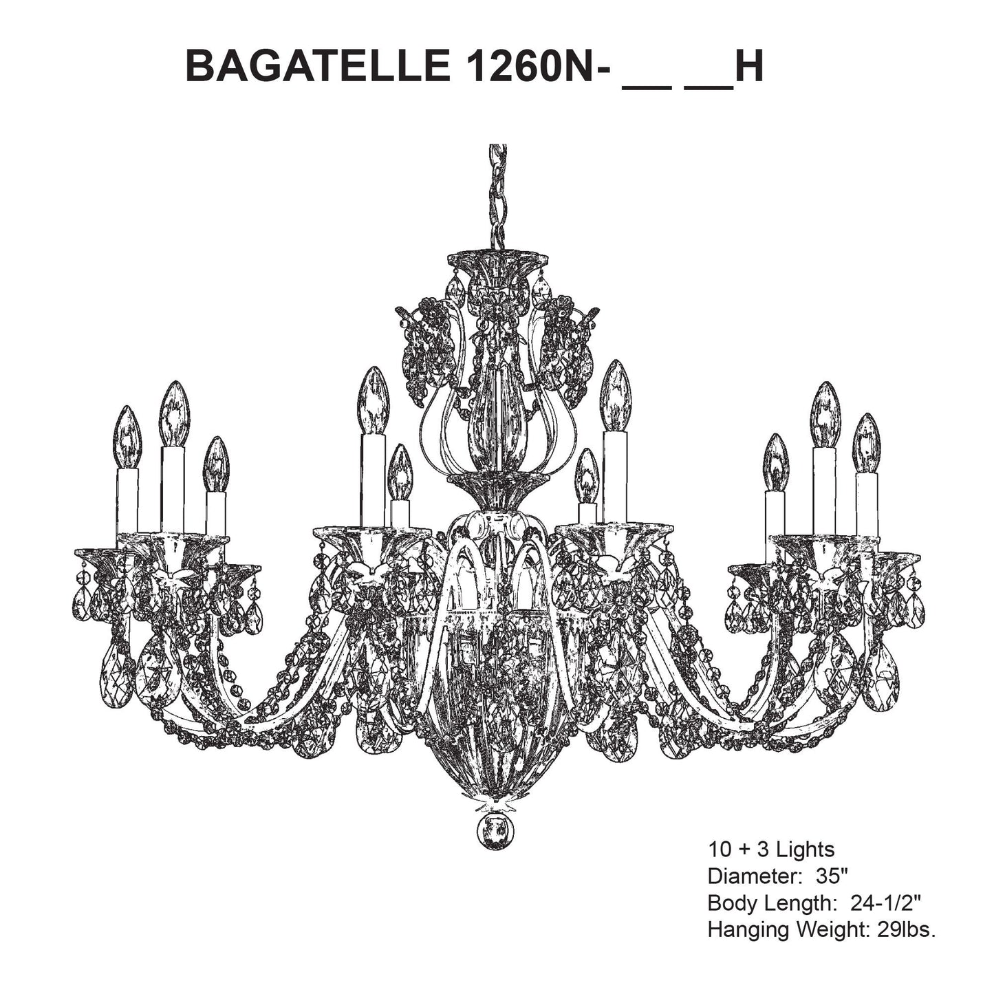 Schonbek Bagatelle 35"W Heirloom Bronze 13-Light Chandelier