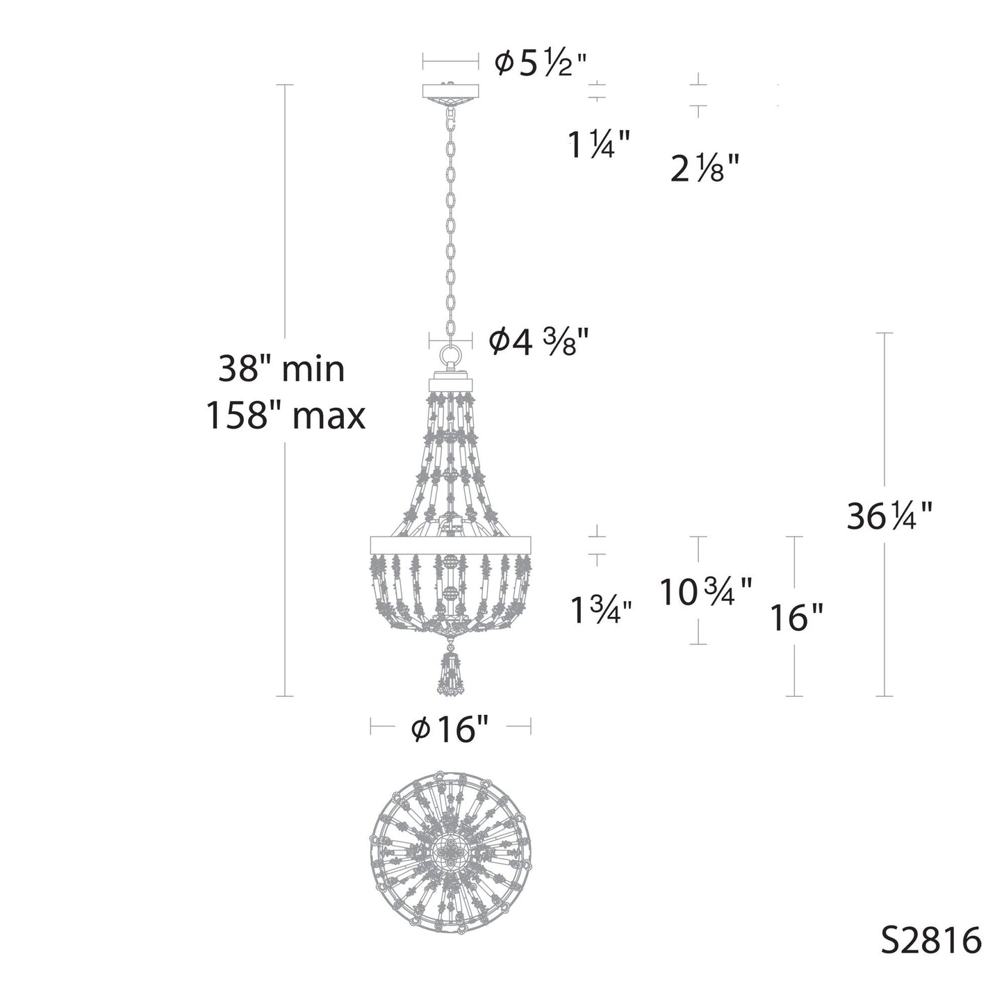 Schonbek Bali 16" Wide Heirloom Gold Clear Crystal LED Pendant