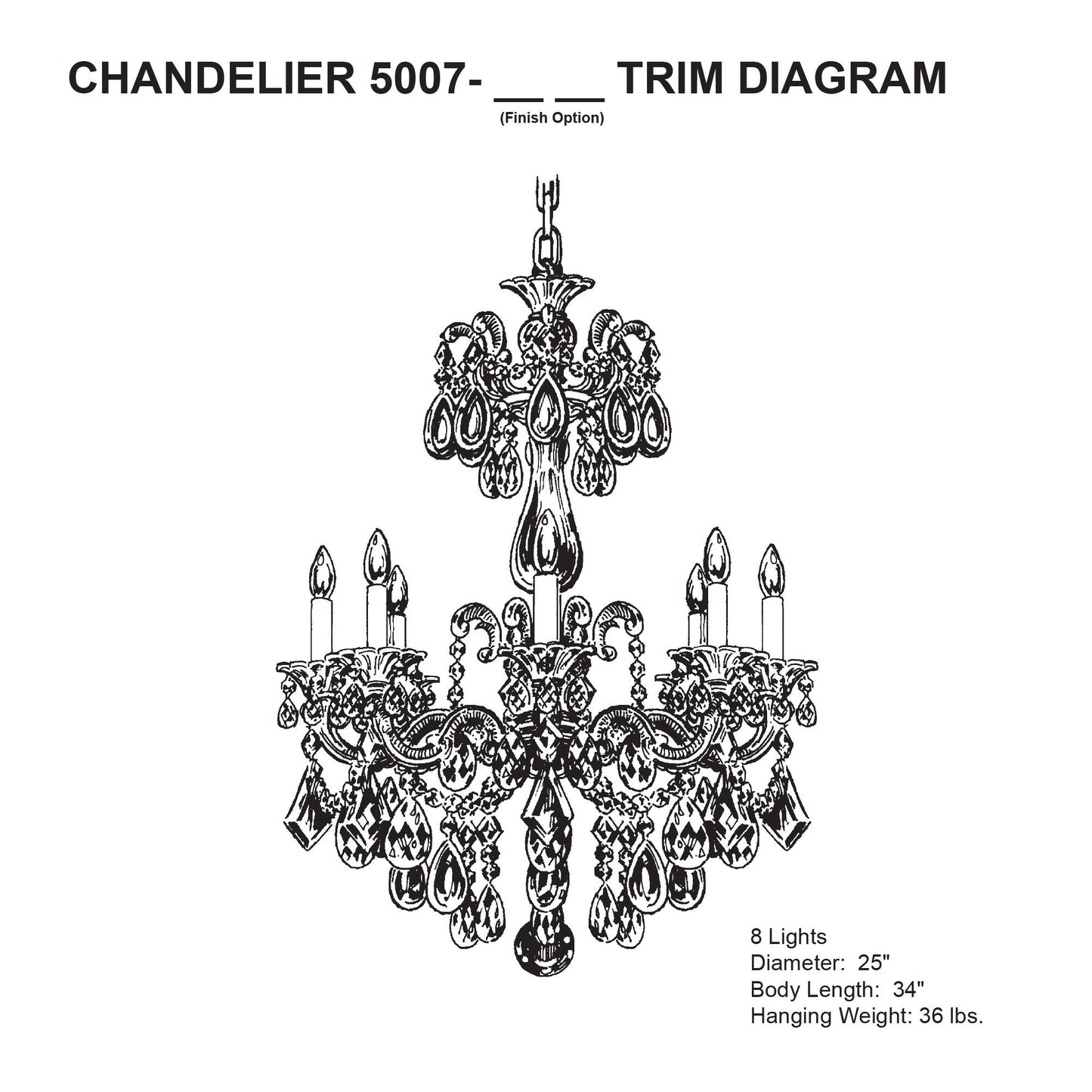 Schonbek La Scala Collection 25" Wide Crystal Chandelier