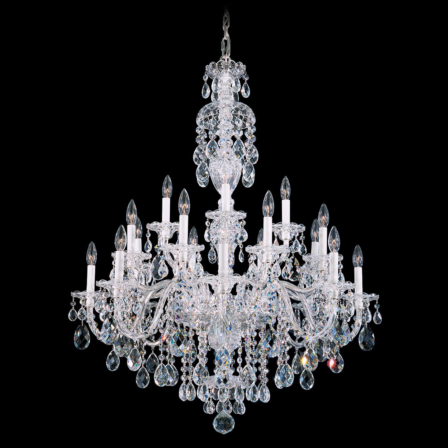 Schonbek Sterling Collection 34" Wide Crystal Chandelier