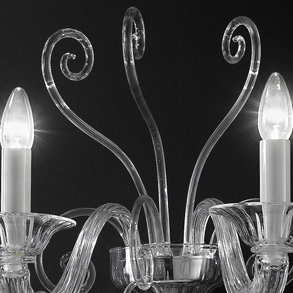 Traditional Clear Glass Wall Light