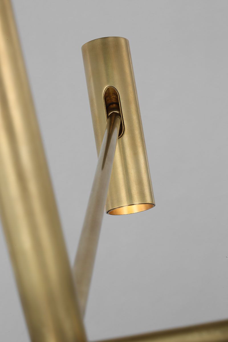 Visual Comfort Ponte 36" Wide Brass LED 4-Light Chandelier