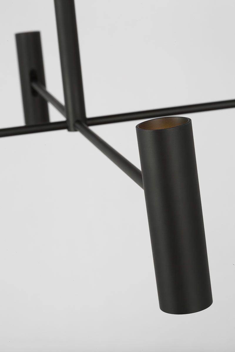 Visual Comfort Ponte 36"W Nightshade Black LED Chandelier