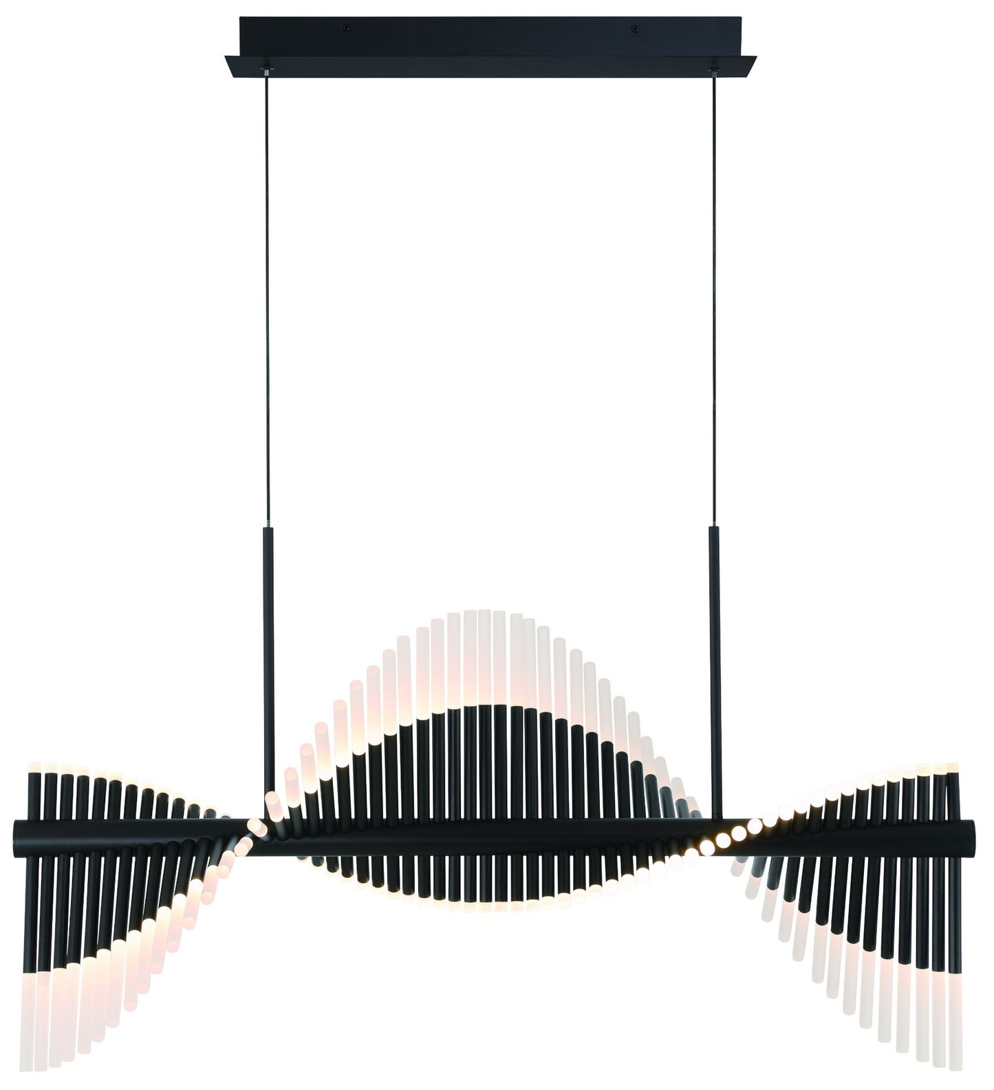 Voltik 40" LED Chandelier Black
