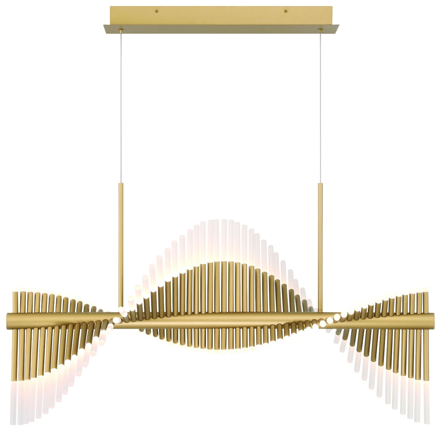 Voltik 40" LED Chandelier Gold