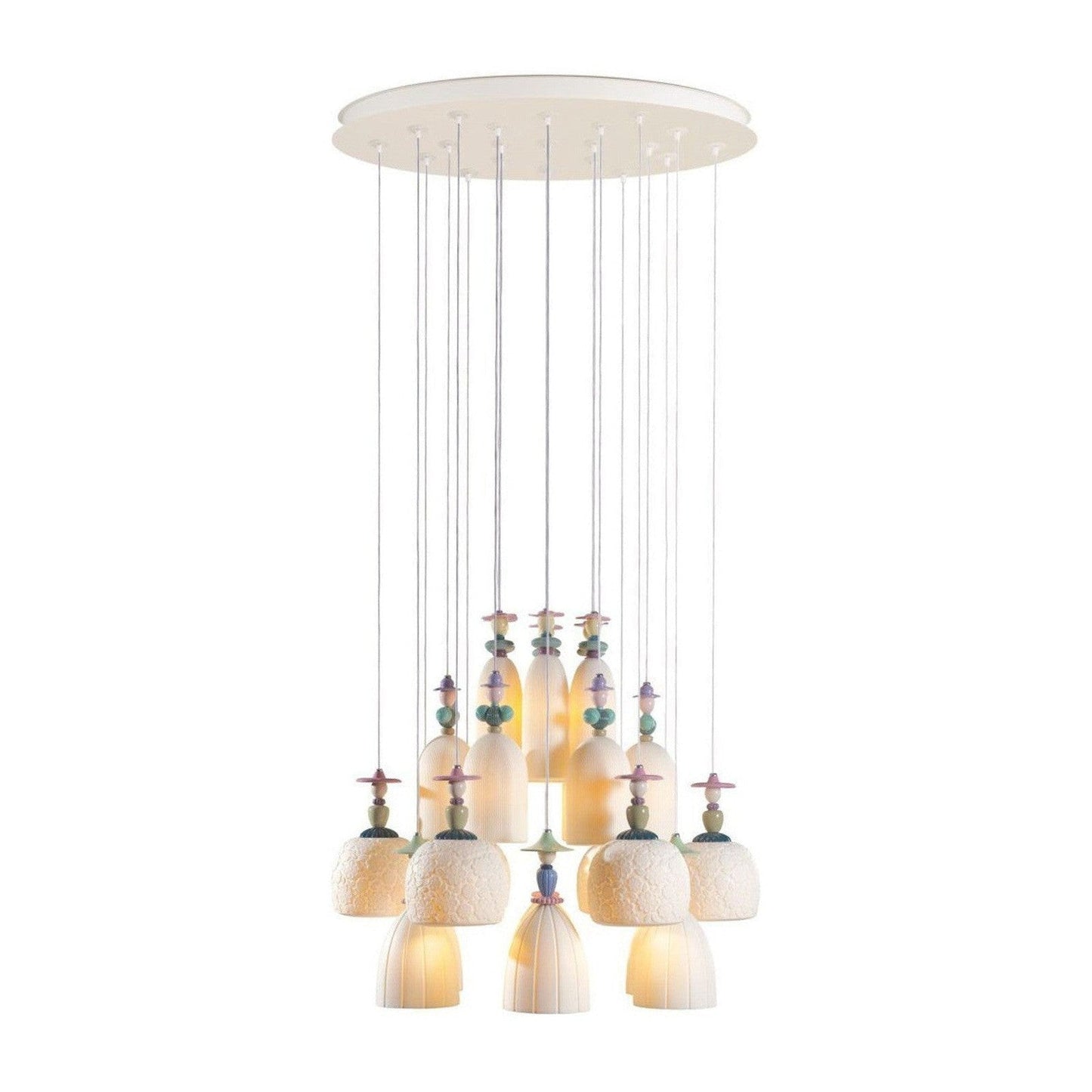 Lladro Mademoiselle 24 Lights Strolling Through Blossoms Chandelier (US)