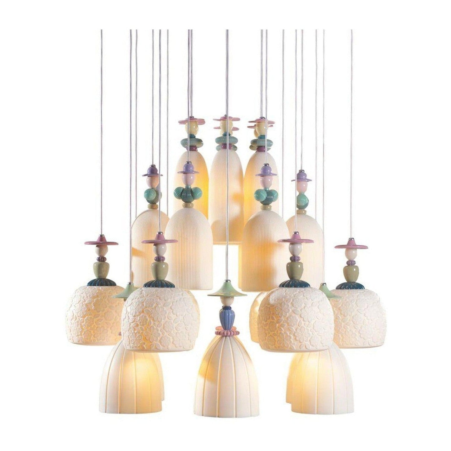 Lladro Mademoiselle 24 Lights Strolling Through Blossoms Chandelier (US)