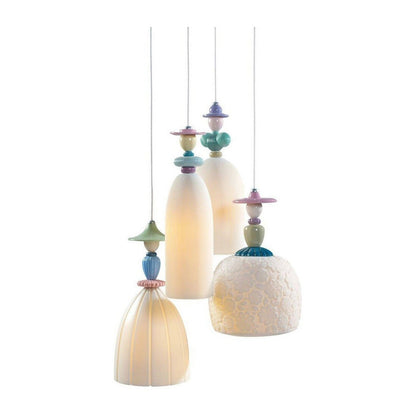 Lladro Mademoiselle 4 Lights Walking On The Beach Ceiling Lamp (US)