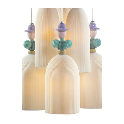 Lladro Mademoiselle 6 Lights Gathering In The Lawn Ceiling Lamp (US)