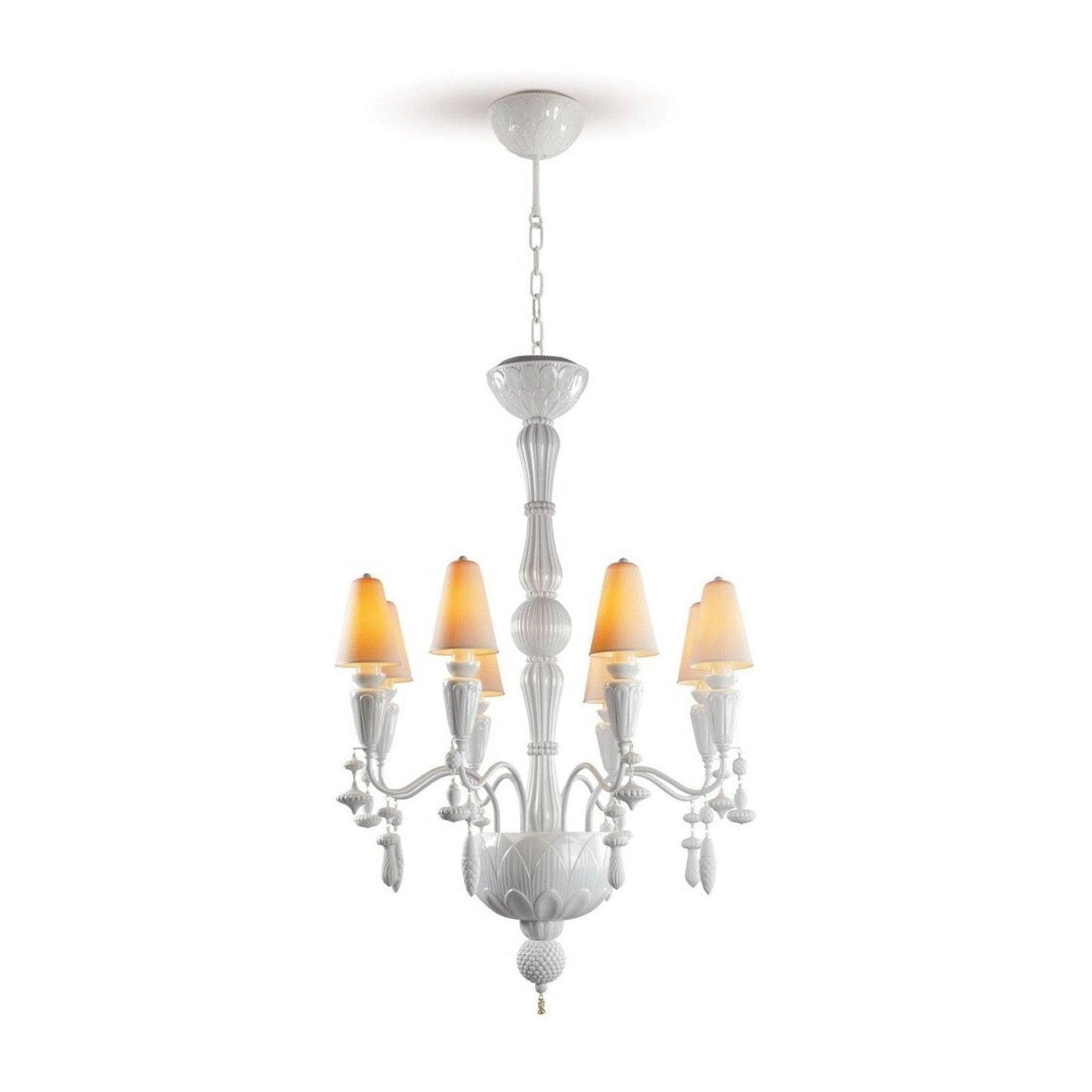 Lladro Ivy and Seed 8 Lights Chandelier Flat Model (US)