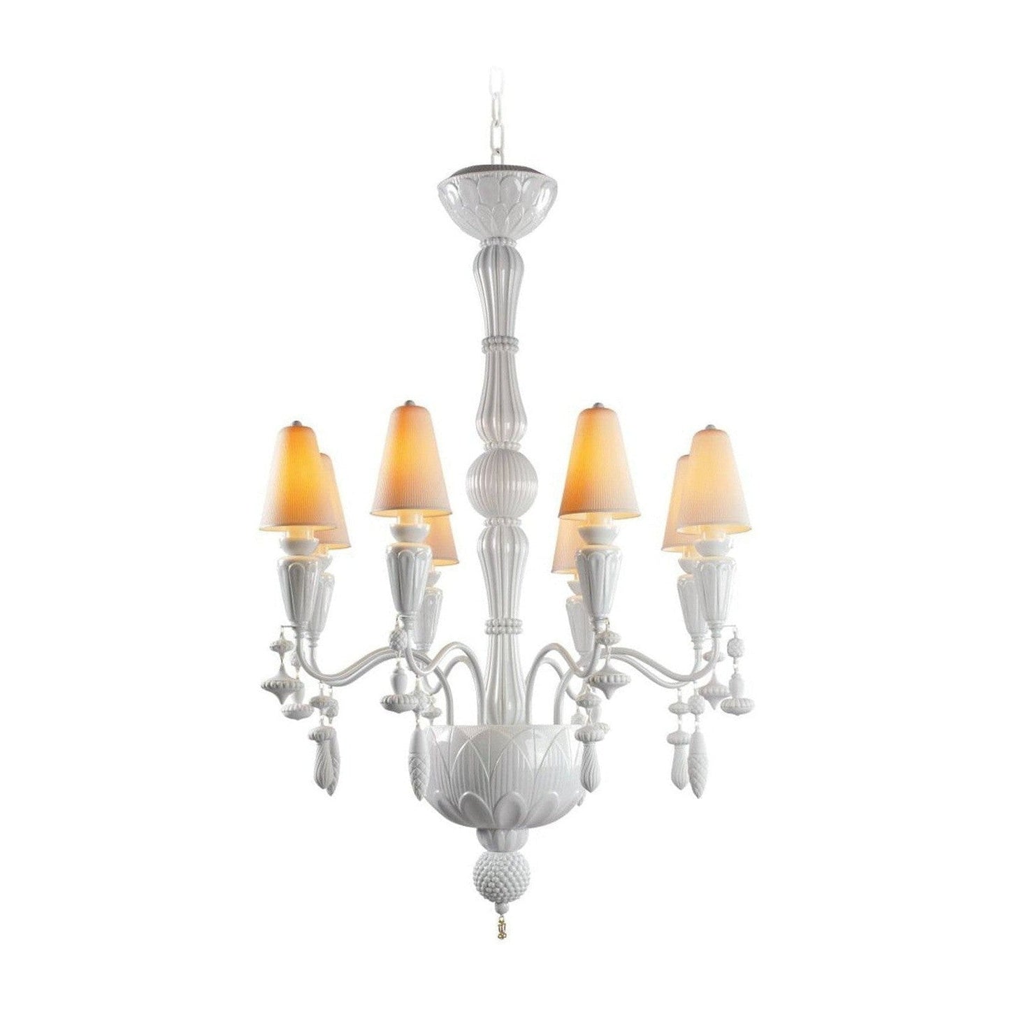 Lladro Ivy and Seed 8 Lights Chandelier Flat Model (US)