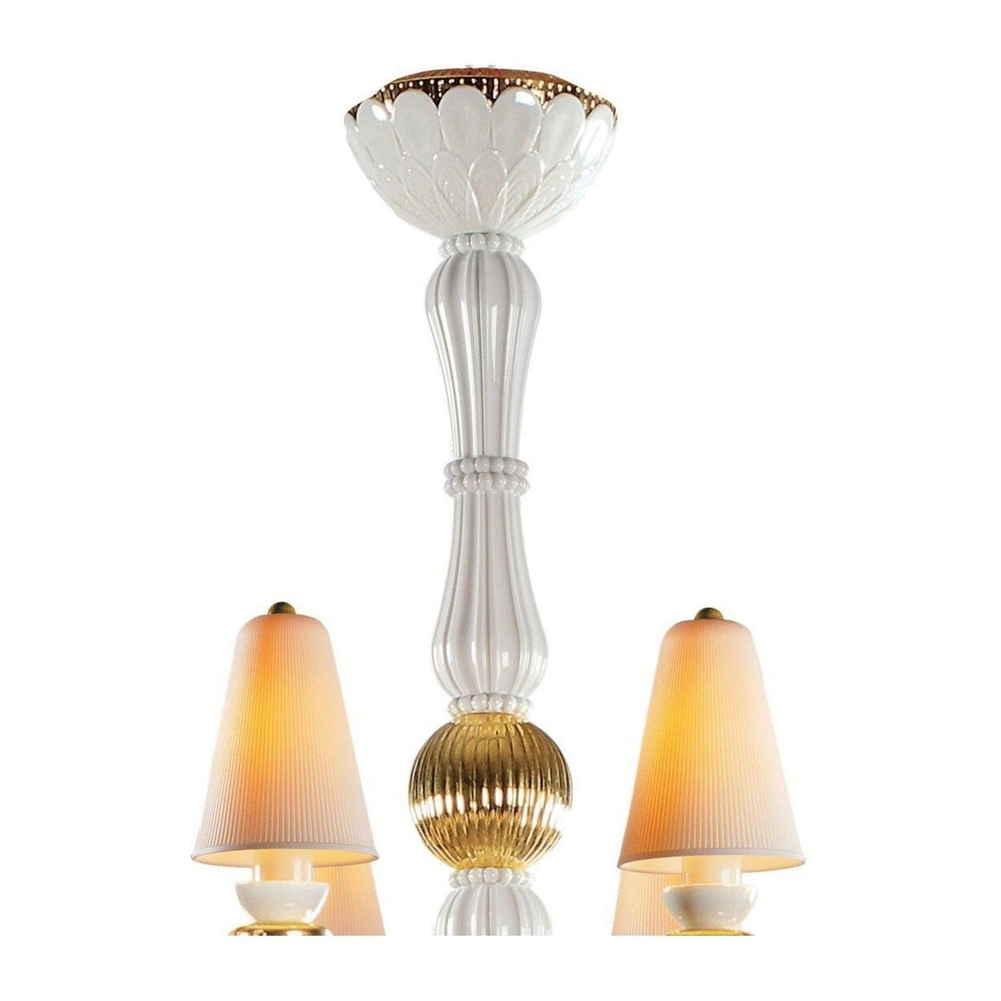 Lladro Ivy and Seed 8 Lights Chandelier Flat Model (US)