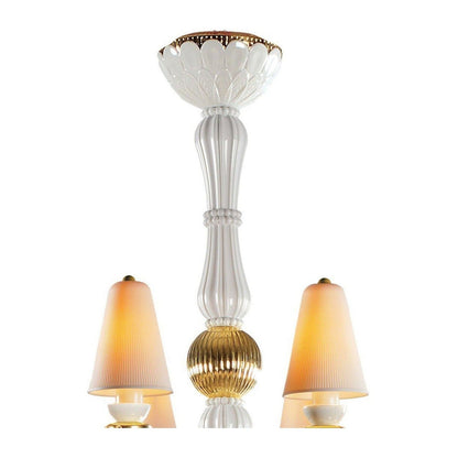 Lladro Ivy and Seed 8 Lights Chandelier Flat Model (US)