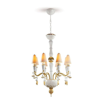 Lladro Ivy and Seed 8 Lights Chandelier Flat Model (US)