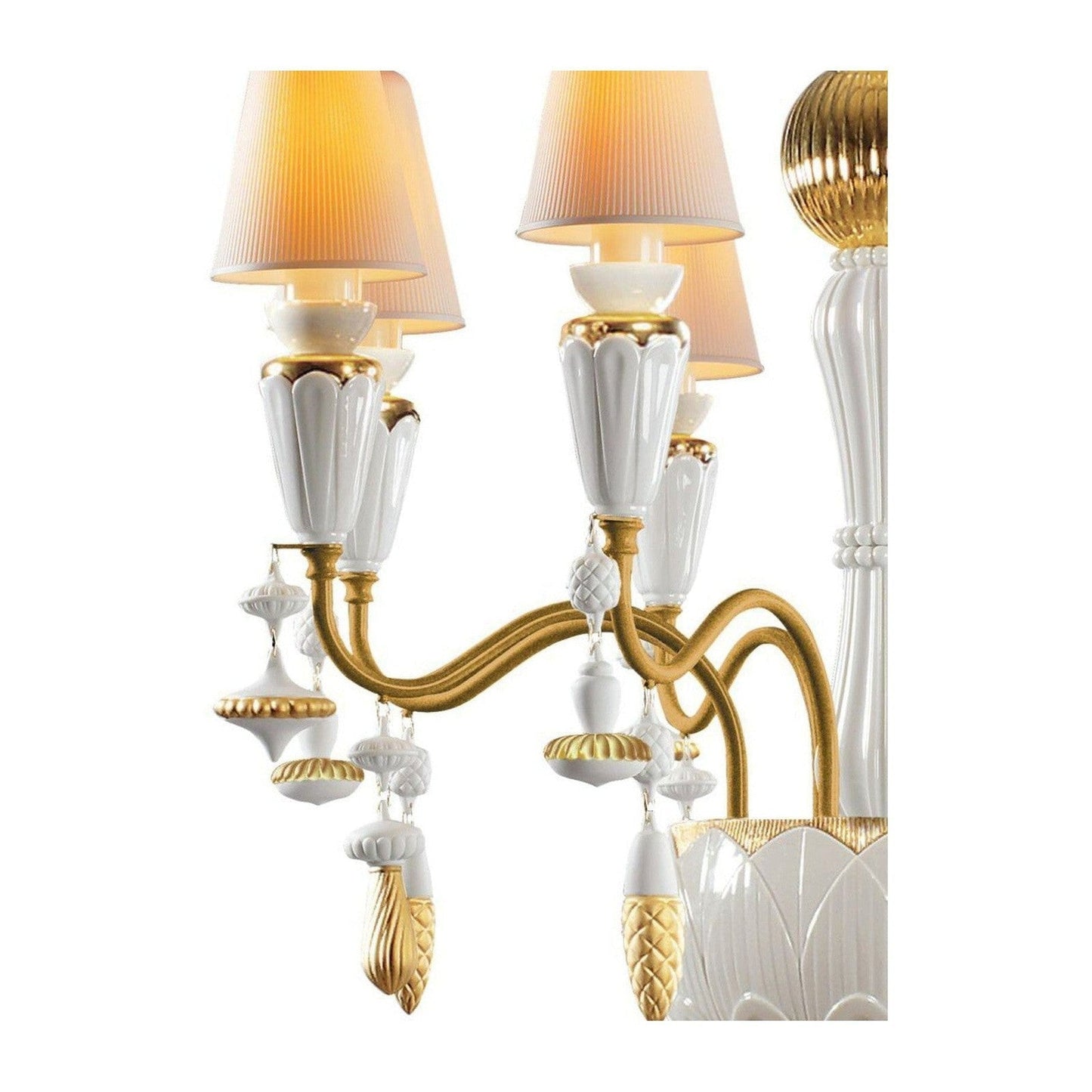 Lladro Ivy and Seed 8 Lights Chandelier Flat Model (US)