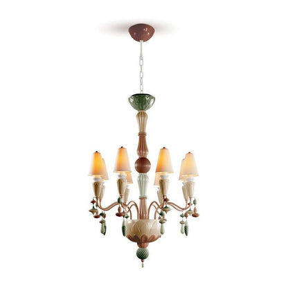 Lladro Ivy and Seed 8 Lights Chandelier Flat Model (US)