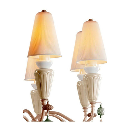 Lladro Ivy and Seed 8 Lights Chandelier Flat Model (US)