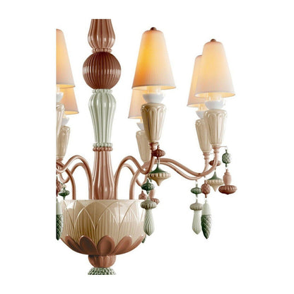 Lladro Ivy and Seed 8 Lights Chandelier Flat Model (US)