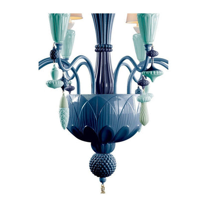 Lladro Ivy and Seed 8 Lights Chandelier Flat Model (US)