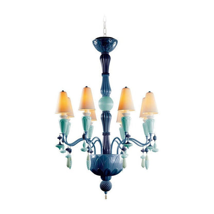 Lladro Ivy and Seed 8 Lights Chandelier Flat Model (US)