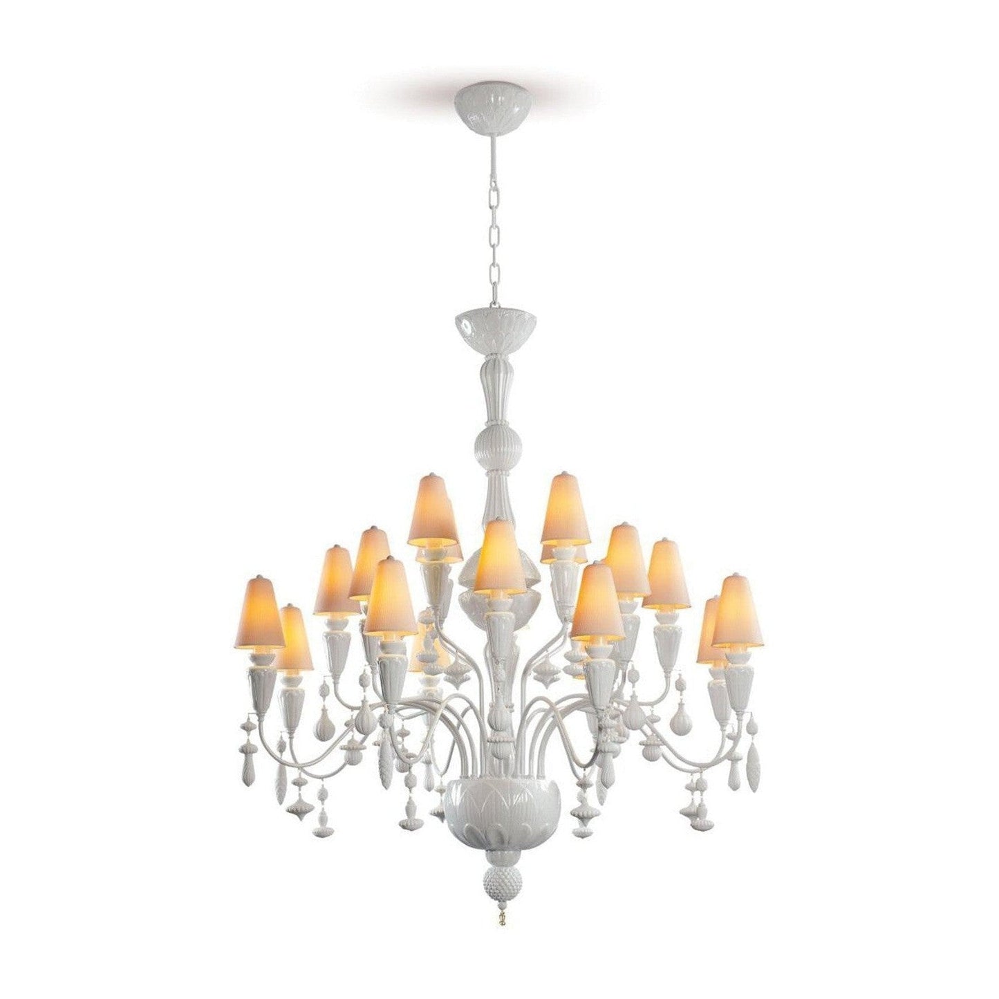 Lladro Ivy and Seed 20 Lights Chandelier Flat Model (US) - Medium