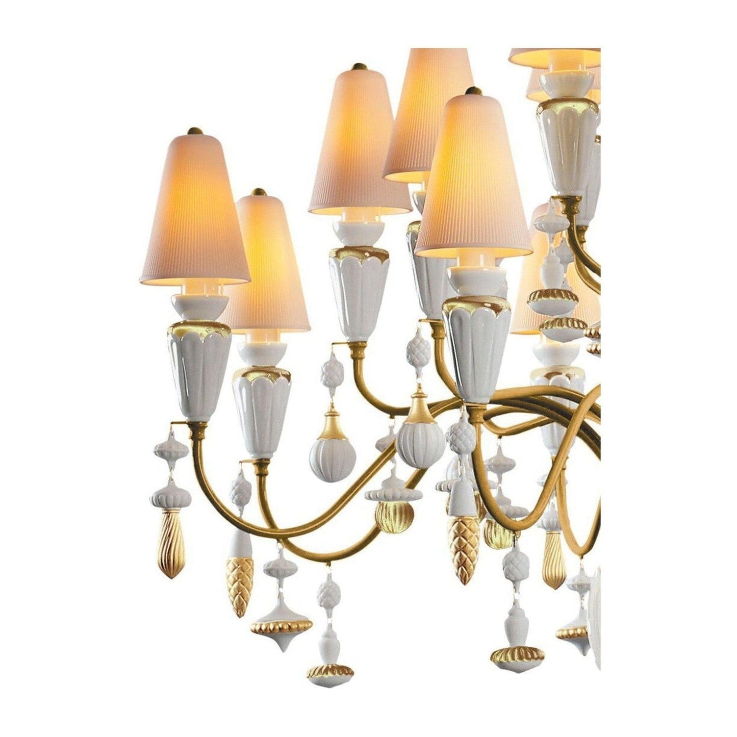 Lladro Ivy and Seed 20 Lights Chandelier Flat Model (US) - Medium