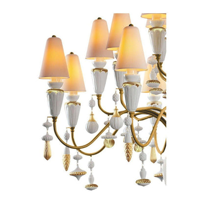 Lladro Ivy and Seed 20 Lights Chandelier Flat Model (US) - Medium