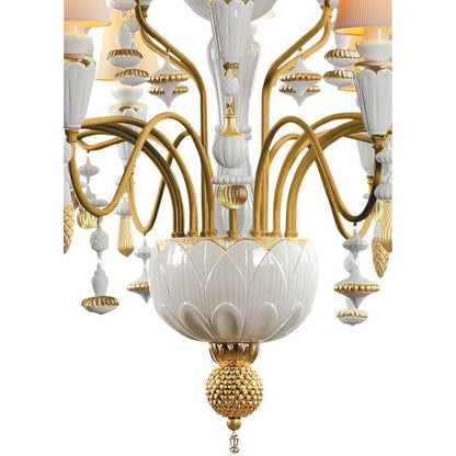 Lladro Ivy and Seed 20 Lights Chandelier Flat Model (US) - Medium