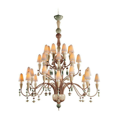 Lladro Ivy and Seed 32 Lights Chandelier Flat Model (US) - Large